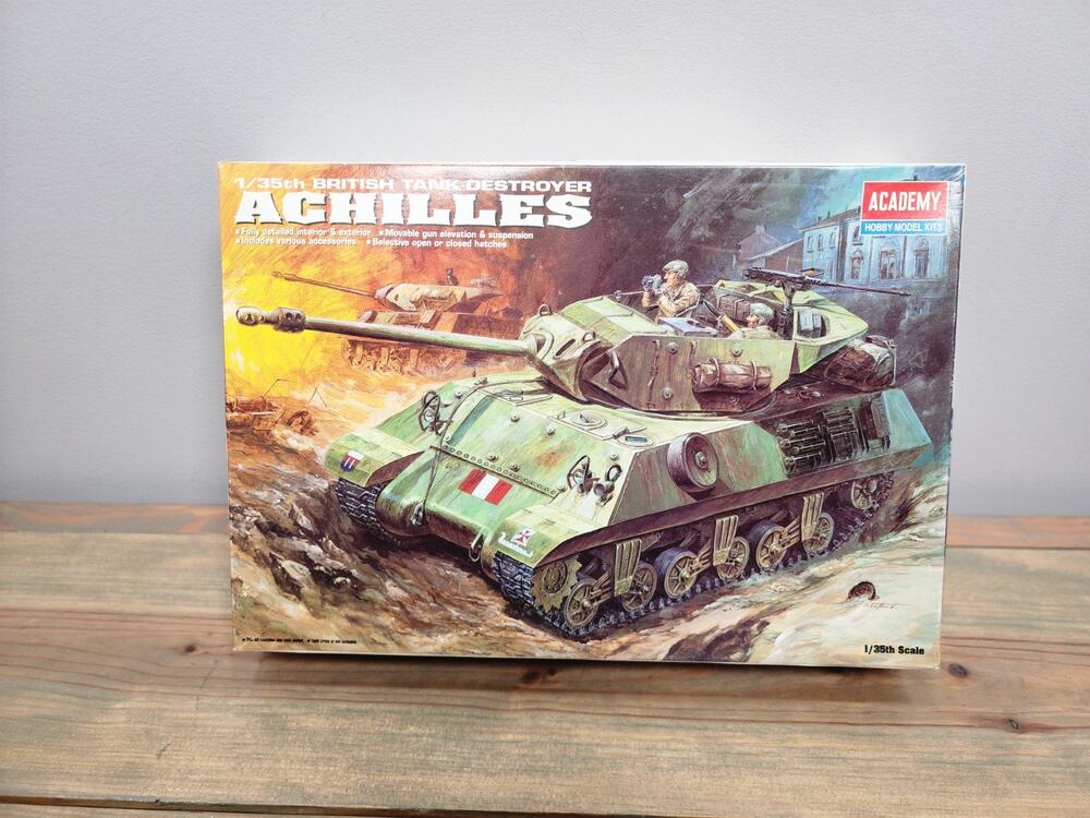 Academy Achilles British Tank Destroyer 1:35 Scale Kit 1392 Incomplete